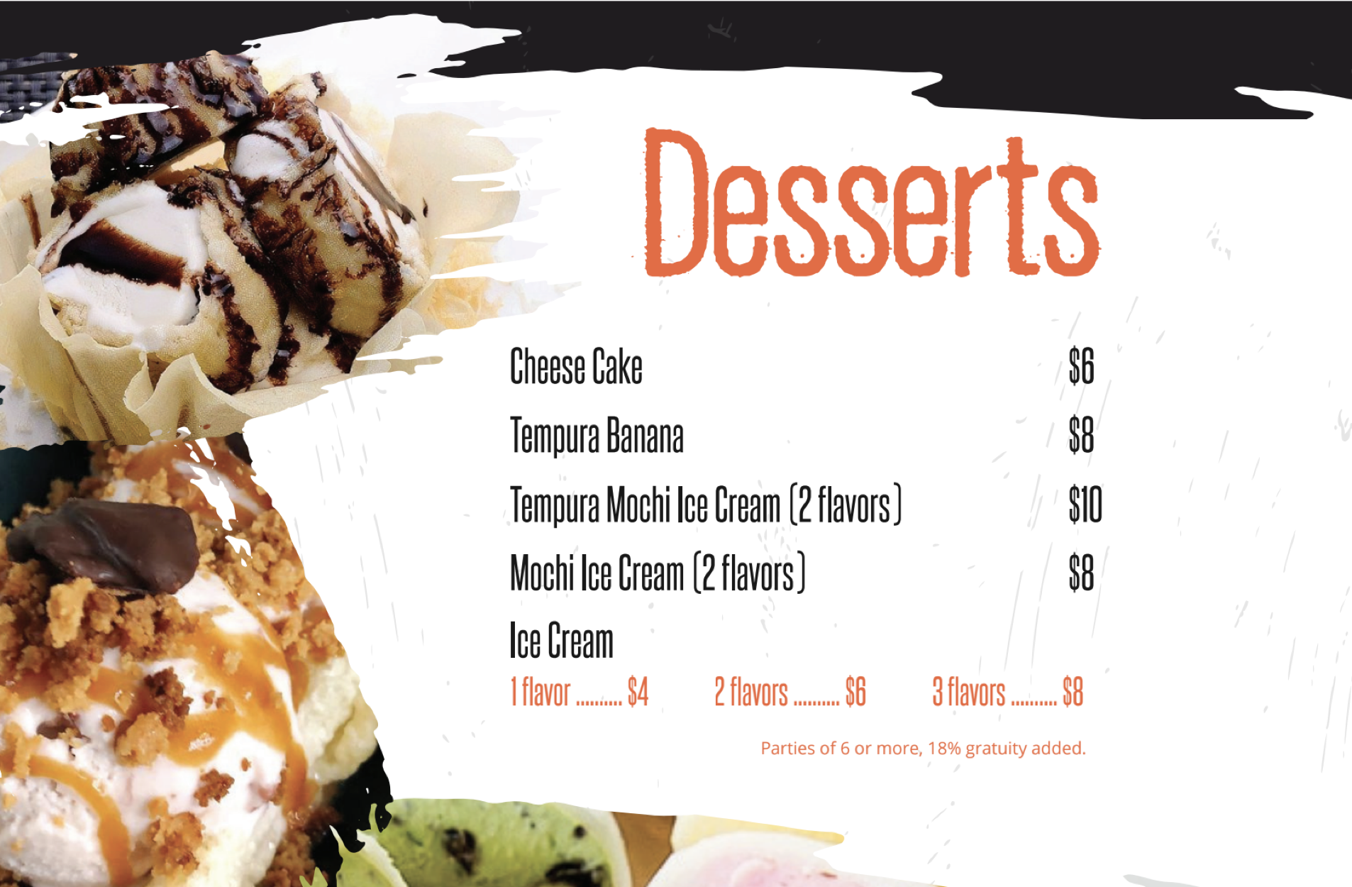 desserts